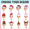 xmeasecos Personalized Name Christmas Wrapping Paper with Photo, Custom Christmas Gifts Packing Paper for Boys Girls, Customized Gift Wrap Paper Rolls Xmas Paper for Kid Men Women Birthday Party Black view 3