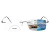 Myfeasy Photochromic Bifocal Reading Glasses Titanium Frameless Men's Reading Glasses UV400 Anti-blue Light Glasses view 1