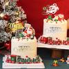 10Pcs Christmas Cake Toppers - Acrylic Mirror Merry Christmas Cake Engraved Toppers for Xmas Party Dessert DIY Decor (Gold Silver) view 3