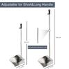 3 Pack Stainless Steel Dustpan Metal Dustpan with Handle Heavy Duty Dust Pan Upright Dust Pan for Home Office Lobby view 2