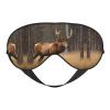 Wildlife Deer Bear Elk Print Block Out Light Eye Sleep Mask,Soft Breathable Eye Cover, for Sleeping Travel Home Nap view 1