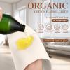 Tingjoo 20 Pcs Organic Cotton Flannel for Castor Oil Pack Wrap Unbleached Reusable Castor Oil Wrap Soothing Heat Compress Soft and Highly Absorbent for Abdomen Liver Joints and Other Areas (White) view 4
