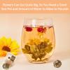 Blooming Tea Gift Set, 10 Unique Varieties Flowering Tea Balls, VitalForest Individual Packing Handmade Blooming Green Tea with Flowers for Anniversary, Valentine, Birthday view 3
