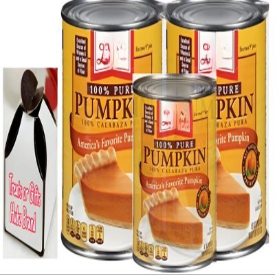100% Pure Pumpkin, 29 oz., 3 pk, For Pies, Baking, Smoothie