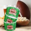 100 Pieces Football Snack Bowls Green Football Bowl Game Day Football Bowls Party Supplies Disposable Serving Bowls Football Paper Bucket for Football Theme Dinners Sports Event Party Dinners 9 oz view 4