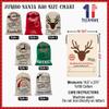 TEEAMORE Custom Christmas Santa Bag Personalized Jumbo Gift Sack Add Your Name Package Storage Christmas Party Supplies Favors 19.5x27.5 Inches Style-2 view 3