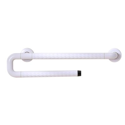 Toilet Handrails,Safety Rails for Seniors,Inner Tube Stainless Steel Toilet Grab Bar,Luminous Design Prevents The Elderly from Falling(White)