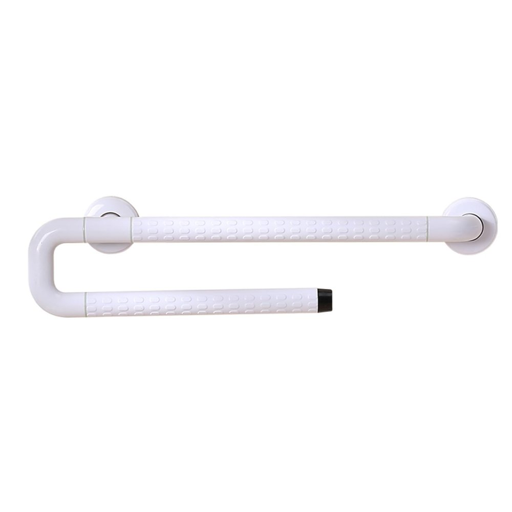 Toilet Handrails,Safety Rails for Seniors,Inner Tube Stainless Steel Toilet Grab Bar,Luminous Design Prevents The Elderly from Falling(White)