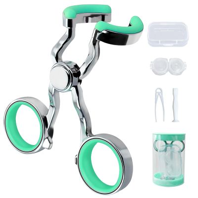 Contact Lens Applicator Tool - Easier Apply/Remove Contact Lens Aid for Travel (Alloy Material)(Green)