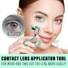 Contact Lens Applicator Tool - Easier Apply/Remove Contact Lens Aid for Travel (Alloy Material)(Green) view 4