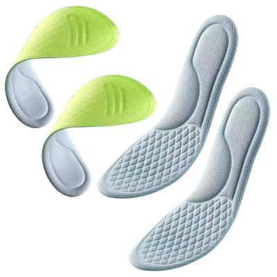 Psdndeww 4Pcs Shoe Inserts Memory Foams Insoles Comfort Arches Support Shock Absorption & Cushioning Sports Insoles Cuttable Size