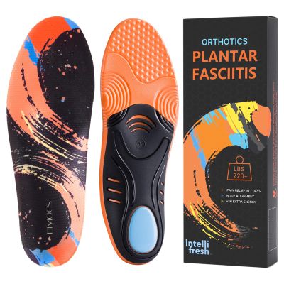 Eimocs Plantar Fasciitis Pain Relief Orthotic Insoles,Full-Length Sports Inserts with Good Arch Support,Ideal for Running,Walking,All-Day Standing,No Trimming,Easy to Use,Full Size