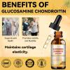 (2 Packs) Glucosamine Chondroitin MSM Support Joint Health - Chondroitin Sulfate Supplement Turmeric, Quercetin, Bromelain, MSM Oil view 2
