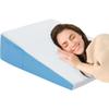 COLDHUNTER Wedge Pillow for Sleeping, 7.5" Bed Wedge After Surgery, Back Pain Relief, Memory Foam Pillow Triangle Incline Wedge for Back Support, Leg Elevation view 1