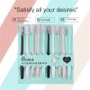 10Pcs/Set Macaron Toothbrush Adult Family Pack Household Toothbrush Soft Bristles With Protective Care Tools view 3