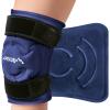 APEXUP Ice Pack for Knee Pain Relief, Large Reusable Wrap After Surgery, Flexible Gel Cold Pack for Injuries, Pain Relief for Back, Shoulder, Elbow, Ankle and Leg (Navy Blue, L, 1PK) view 1