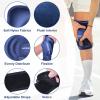 APEXUP Ice Pack for Knee Pain Relief, Large Reusable Wrap After Surgery, Flexible Gel Cold Pack for Injuries, Pain Relief for Back, Shoulder, Elbow, Ankle and Leg (Navy Blue, L, 1PK) view 2