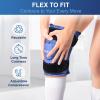 APEXUP Ice Pack for Knee Pain Relief, Large Reusable Wrap After Surgery, Flexible Gel Cold Pack for Injuries, Pain Relief for Back, Shoulder, Elbow, Ankle and Leg (Navy Blue, L, 1PK) view 3