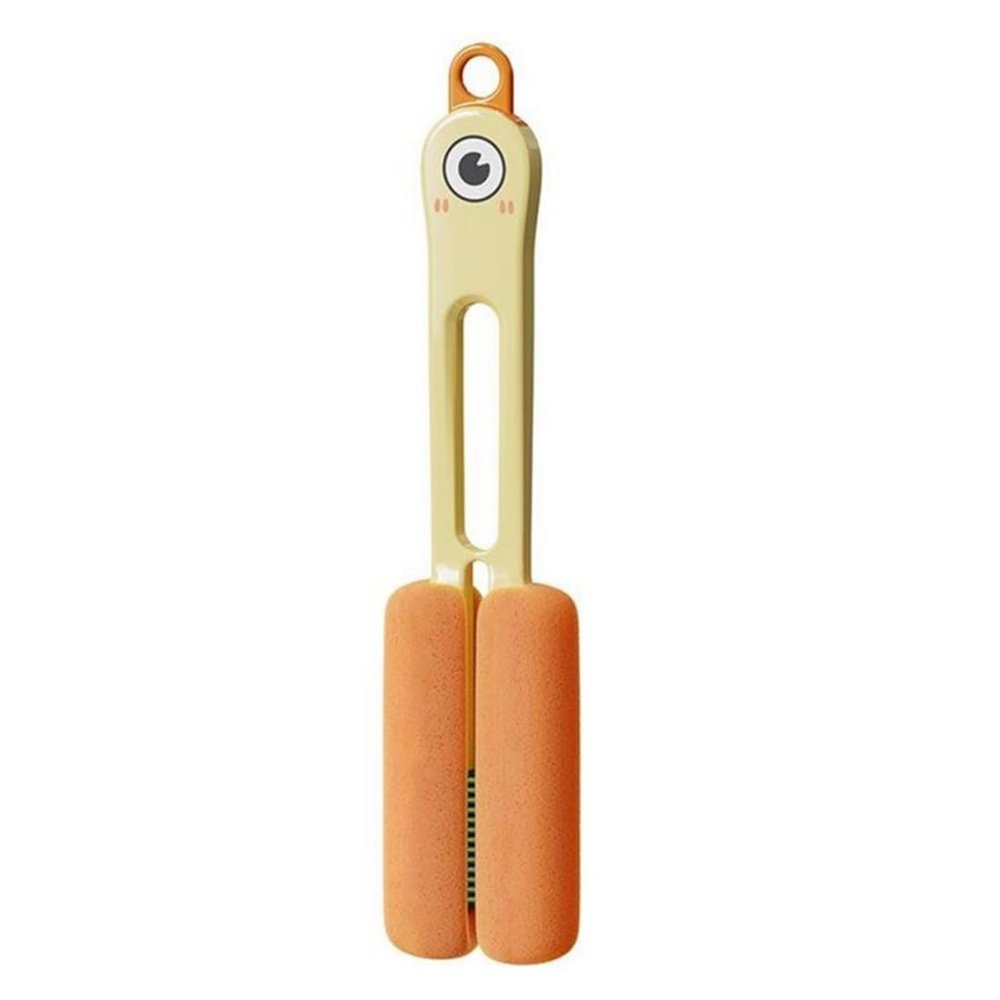 Cup Brush Long Handle Sponge Brush Bottle Straw Cup Lid Cleaning Brush Home Multifunctional Cup Brush Kitchen Gadget(Style a)