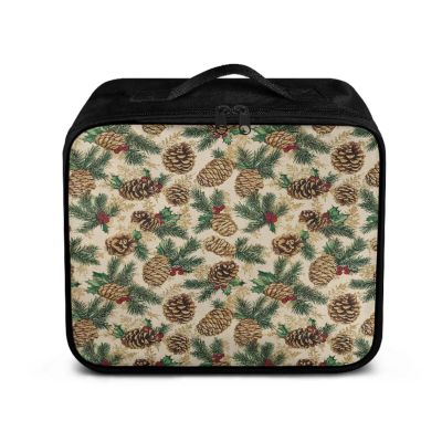 ZCFYGDX Christmas Pinecone Print Medicine Organizer Storage Box Empty-First Aid Kit-Medical Kit Bag-Trauma Aid Kit,Essential for Home-College Dorm-Workplace-Sports Venues-Travel and RV (Bag Only)