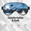 Snowboarding Print Sleep Eye Mask for Men Women,Night Blindfold, Breathable Soft Eye Shade Cover for Travel view 3