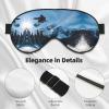 Snowboarding Print Sleep Eye Mask for Men Women,Night Blindfold, Breathable Soft Eye Shade Cover for Travel view 4