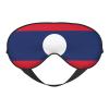Flag of Laos Print Sleep Eye Mask for Men Women,Night Blindfold, Breathable Soft Eye Shade Cover for Travel view 1
