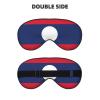 Flag of Laos Print Sleep Eye Mask for Men Women,Night Blindfold, Breathable Soft Eye Shade Cover for Travel view 2