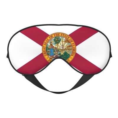Florida State Flag Print Sleep Eye Mask for Men Women,Night Blindfold, Breathable Soft Eye Shade Cover for Travel