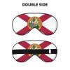 Florida State Flag Print Sleep Eye Mask for Men Women,Night Blindfold, Breathable Soft Eye Shade Cover for Travel view 2
