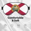Florida State Flag Print Sleep Eye Mask for Men Women,Night Blindfold, Breathable Soft Eye Shade Cover for Travel view 3