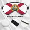 Florida State Flag Print Sleep Eye Mask for Men Women,Night Blindfold, Breathable Soft Eye Shade Cover for Travel view 4