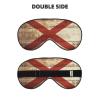 Alabama State Flag On Old Wood Grain Postcard Print Sleep Eye Mask for Men Women,Night Blindfold, Breathable Soft Eye Shade Cover for Travel view 2