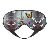 Romantic Paris Butterfly Eiffel Print Sleep Eye Mask for Men Women,Night Blindfold, Breathable Soft Eye Shade Cover for Travel view 1