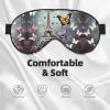 Romantic Paris Butterfly Eiffel Print Sleep Eye Mask for Men Women,Night Blindfold, Breathable Soft Eye Shade Cover for Travel view 3