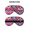 Donut Print Sleep Eye Mask for Men Women,Night Blindfold, Breathable Soft Eye Shade Cover for Travel view 2