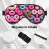 Donut Print Sleep Eye Mask for Men Women,Night Blindfold, Breathable Soft Eye Shade Cover for Travel view 4