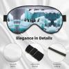 Penguins On The Iceberg Print Sleep Eye Mask for Men Women,Night Blindfold, Breathable Soft Eye Shade Cover for Travel view 4