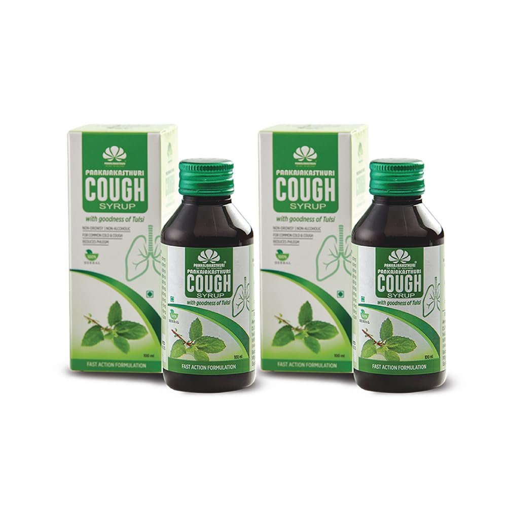 Cough Syrup with Tulsi for Cough and Cold 100ml - Pack of 2