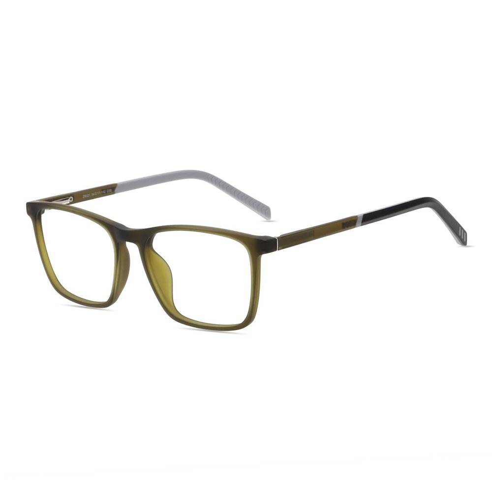 HELES Fashion TR90 Full Rim Spring Hinge Reading Glasses Blue Light Blocking Eyeglass Anti-reflection UV Coating Reader-Green||+1.50 Strength