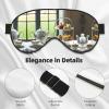 Afternoon Tea Print Sleep Eye Mask for Men Women,Night Blindfold, Breathable Soft Eye Shade Cover for Travel view 4