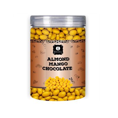EDZZEL Mango Chocolate Almonds Candy - Tropical Mango Infused Chocolate Covered Almonds