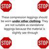 ABSOLUTE SUPPORT Plus Size Footless Compression Thigh Highs (20-30mmHg) - Enhanced Comfort During Nursing & Pregnancy, Black, Small view 2