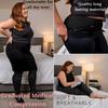 ABSOLUTE SUPPORT Plus Size Footless Compression Thigh Highs (20-30mmHg) - Enhanced Comfort During Nursing & Pregnancy, Black, Small view 3