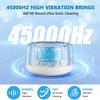 Hoffeins Ultrasonic Retainer Cleaner Machine 45kHz 200ml Portable Ultra Sonic Retainer Cleaner for Dental Retainer Mouth Guards Aligner Night Guard Braces Toothbrush Jewelry view 3