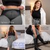 ABSOLUTE SUPPORT Plus Size Footless 20-30mmHg Compression Leggings for Women - Improve Circulation & Reduce Swelling, Grey, Large view 4