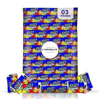 CandyKrave Joly Ranchers Misfits - 2 Flavors in 1 Gummies (120 Pieces) - Snack Size Bag Individually Wrapped 2 Flavor Sour Joly Ranchers Candy Gummy Bears Bulk - 3 pounds