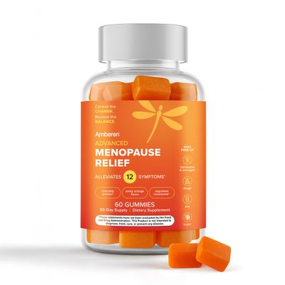 Amberen Menopause Supplement, Gummies, Multi-Symptom Relief, 30 Day Supply