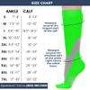 Compression Socks for Women and Men 20-30mmHg Plus Size - XXL Wide Calf Medical Compression Stockings for DVT, Lymphedema, Bariatric Surgery Recovery - Green, 2X-Large - A601 view 4