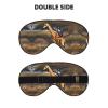 Africa Giraffe Majestic Tree Print Block Out Light Eye Sleep Mask,Soft Breathable Eye Cover, for Sleeping Travel Home Nap view 2